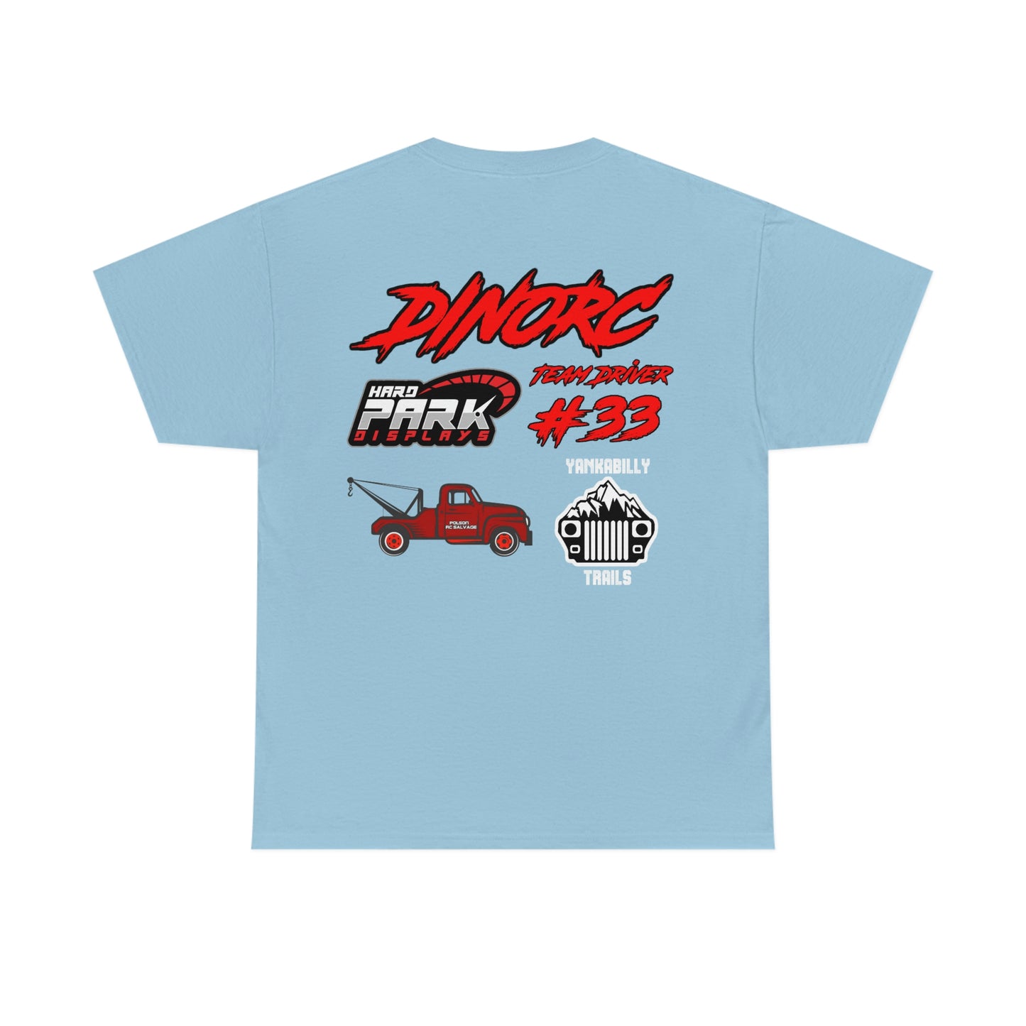 Team Driver Scott Polson truck logo Front and Back DinoRc Logo T-Shirt S-5x 5 colors