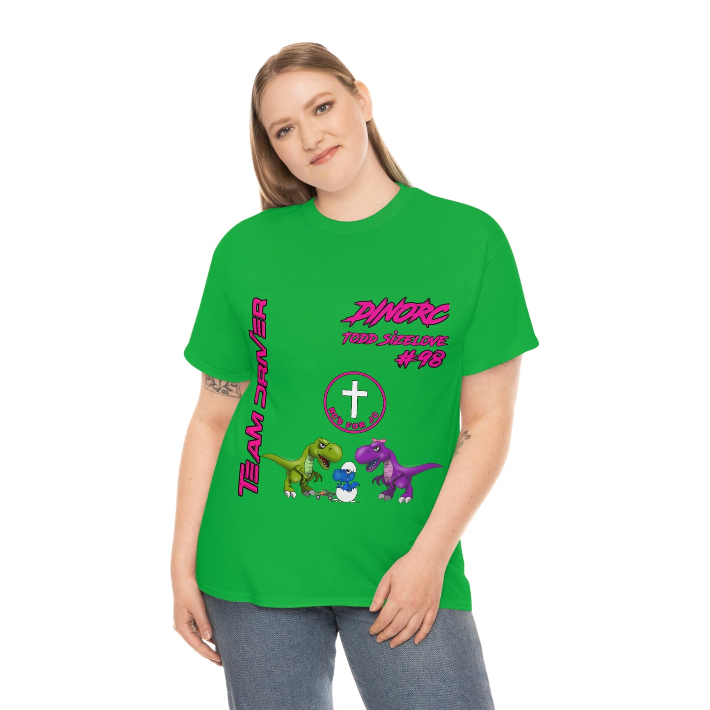 Team Driver Todd Sizelove truck logo Front and Back DinoRc Logo T-Shirt S-5x 5 colors