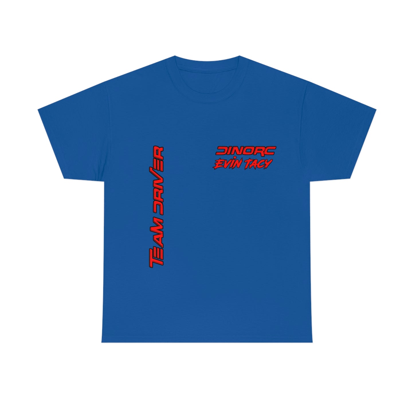 Team Driver Evin Tacy Front and Back DinoRc Logo T-Shirt S-5x 5 colors