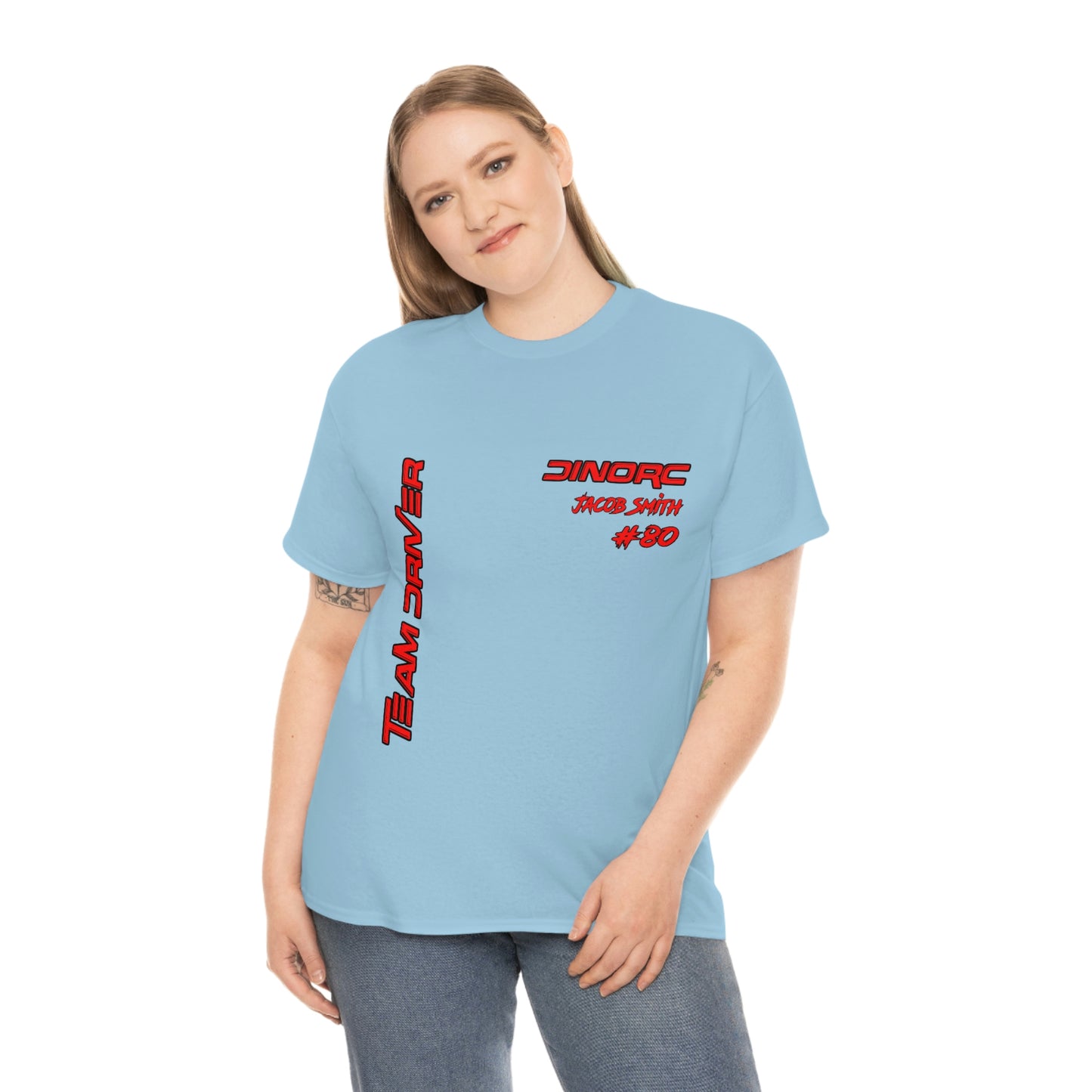 Team Driver Jacob Smith Front and Back DinoRc Logo T-Shirt S-5x 5 colors