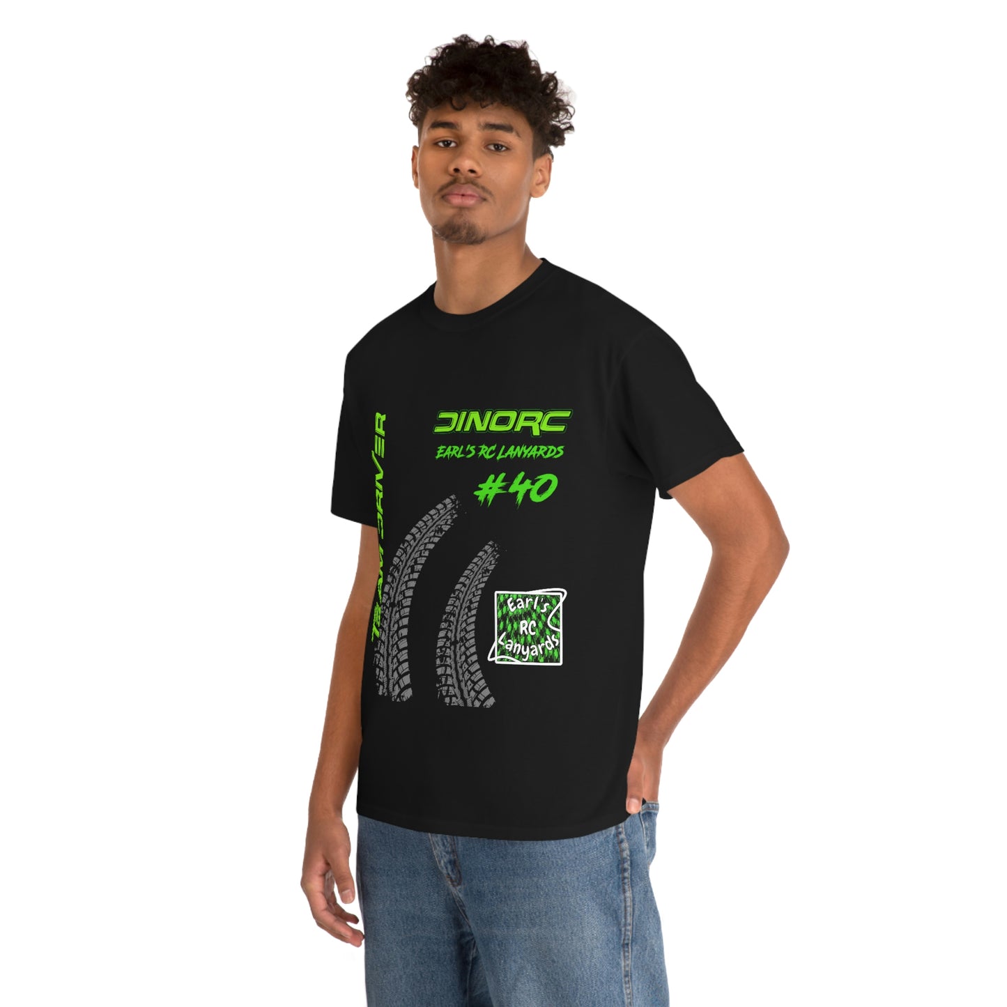 Team Driver Earl's RC Lanyards Front and Back DinoRc Logo T-Shirt S-5x 5 colors
