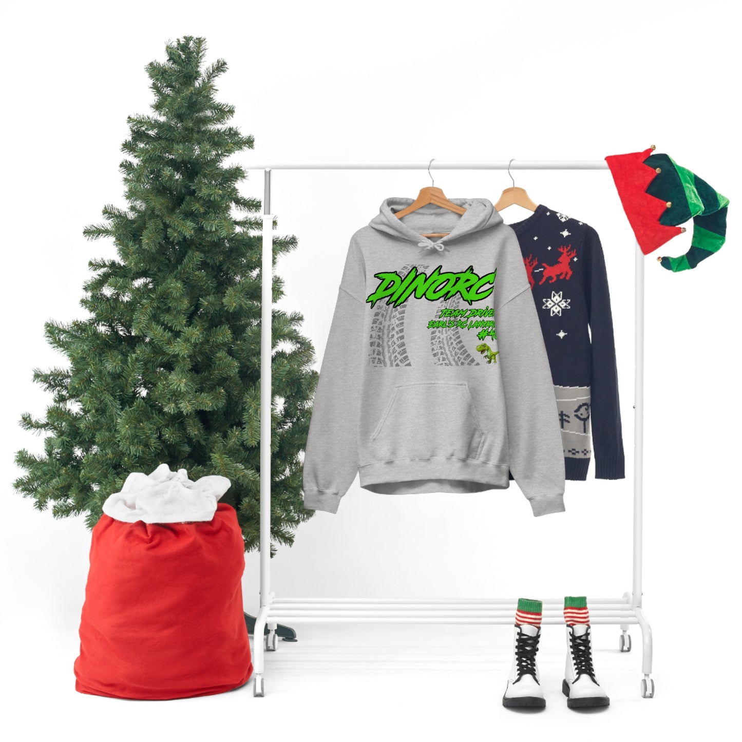 Team Driver Earl's RC Lanyards DinoRC Logo Hooded Sweatshirt Heavy Blend™ Hooded Sweatshirt