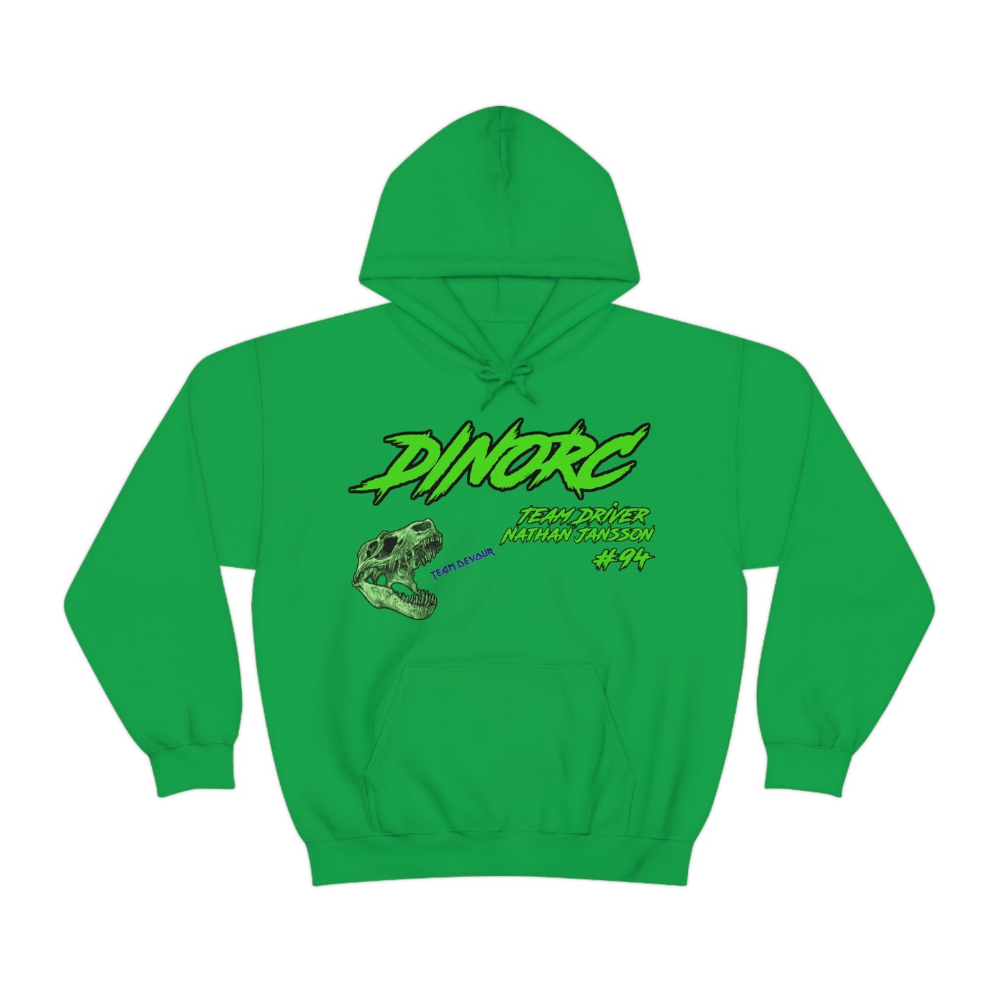 Team Driver Nathan Jansson DinoRC Logo Hooded Sweatshirt Heavy Blend™ Hooded Sweatshirt