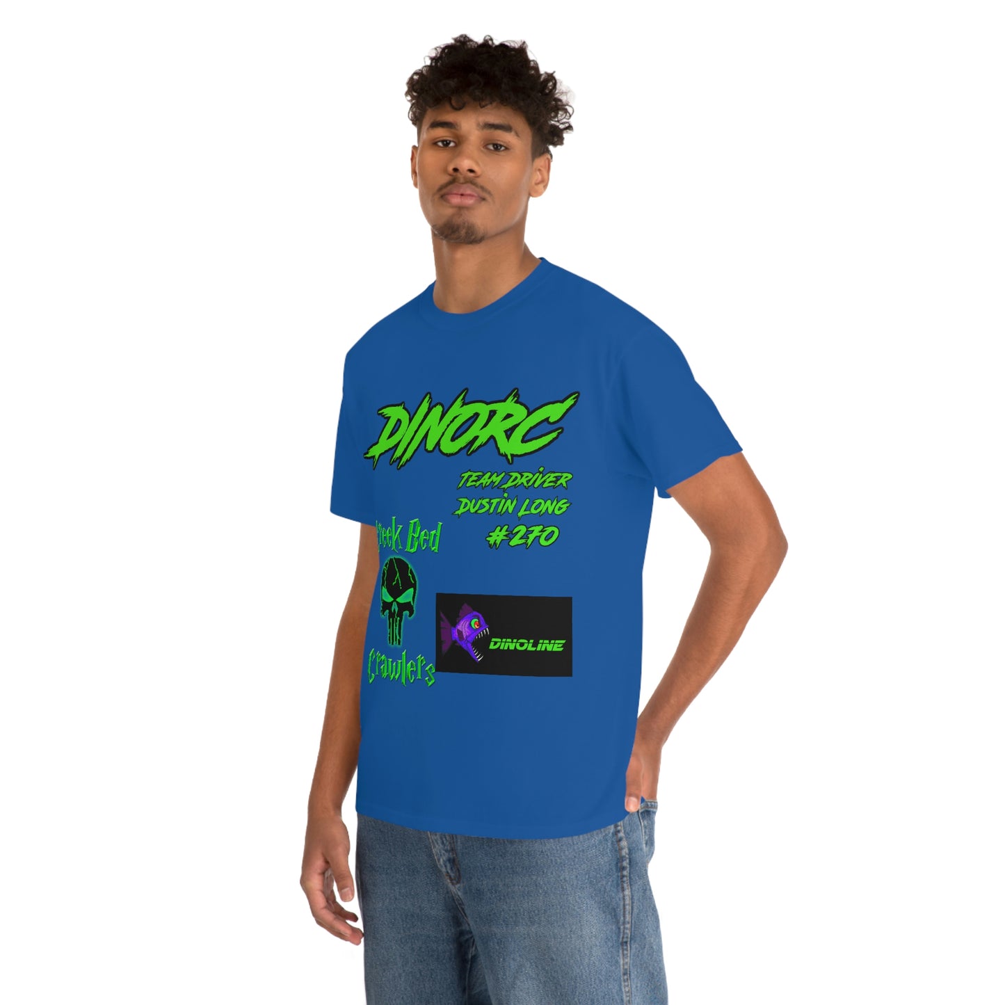 Team Driver Dustin Long logo Front and Back DinoRc Logo T-Shirt S-5x 5 colors