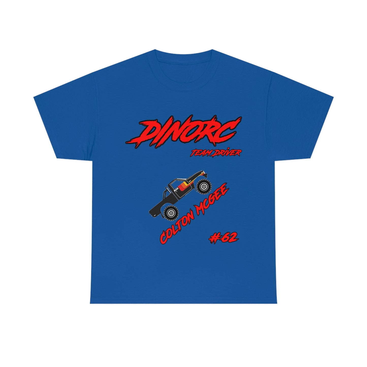 Team Driver Colton Mcgee truck logo Front and Back DinoRc Logo T-Shirt S-5x 5 colors