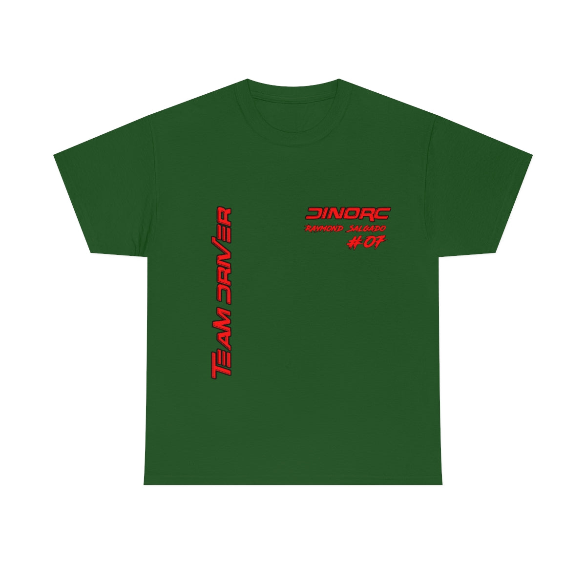 Team Driver Raymond Salgado Front and Back DinoRc Logo T-Shirt S-5x 5 colors