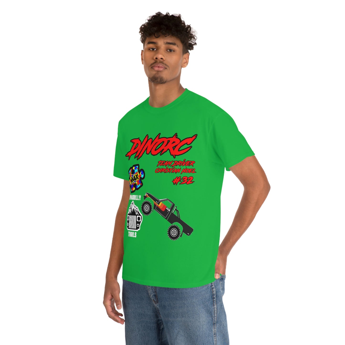 Team Driver Christian Noel truck logo Front and Back DinoRc Logo T-Shirt S-5x 5 colors