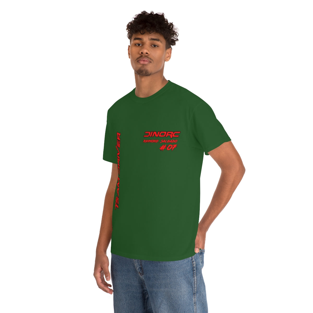 Team Driver Raymond Salgado Front and Back DinoRc Logo T-Shirt S-5x 5 colors