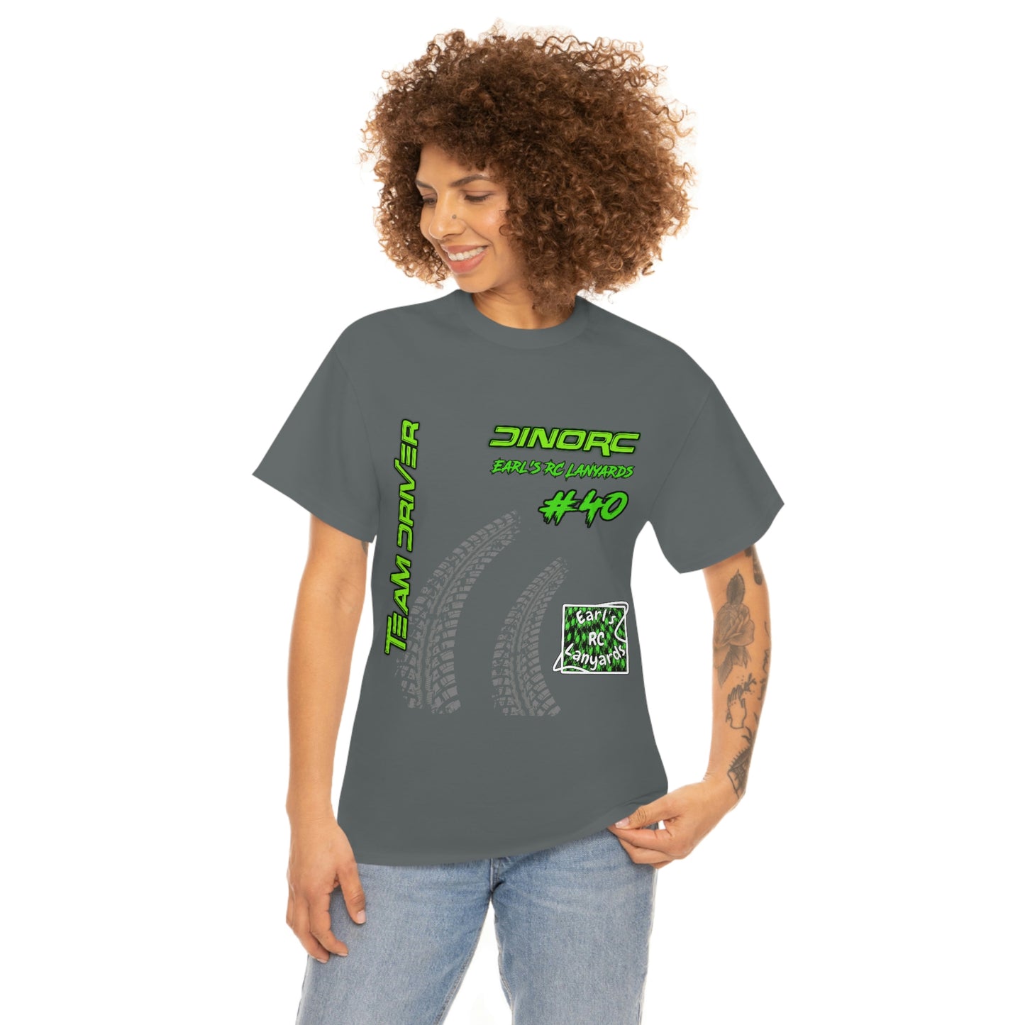 Team Driver Earl's RC Lanyards Front and Back DinoRc Logo T-Shirt S-5x 5 colors
