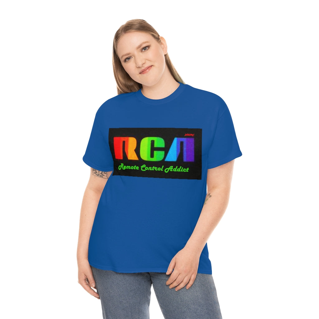 RCA Remote Control Addict DinoRc Logo T-Shirt S-5x Black White Green Blue Red