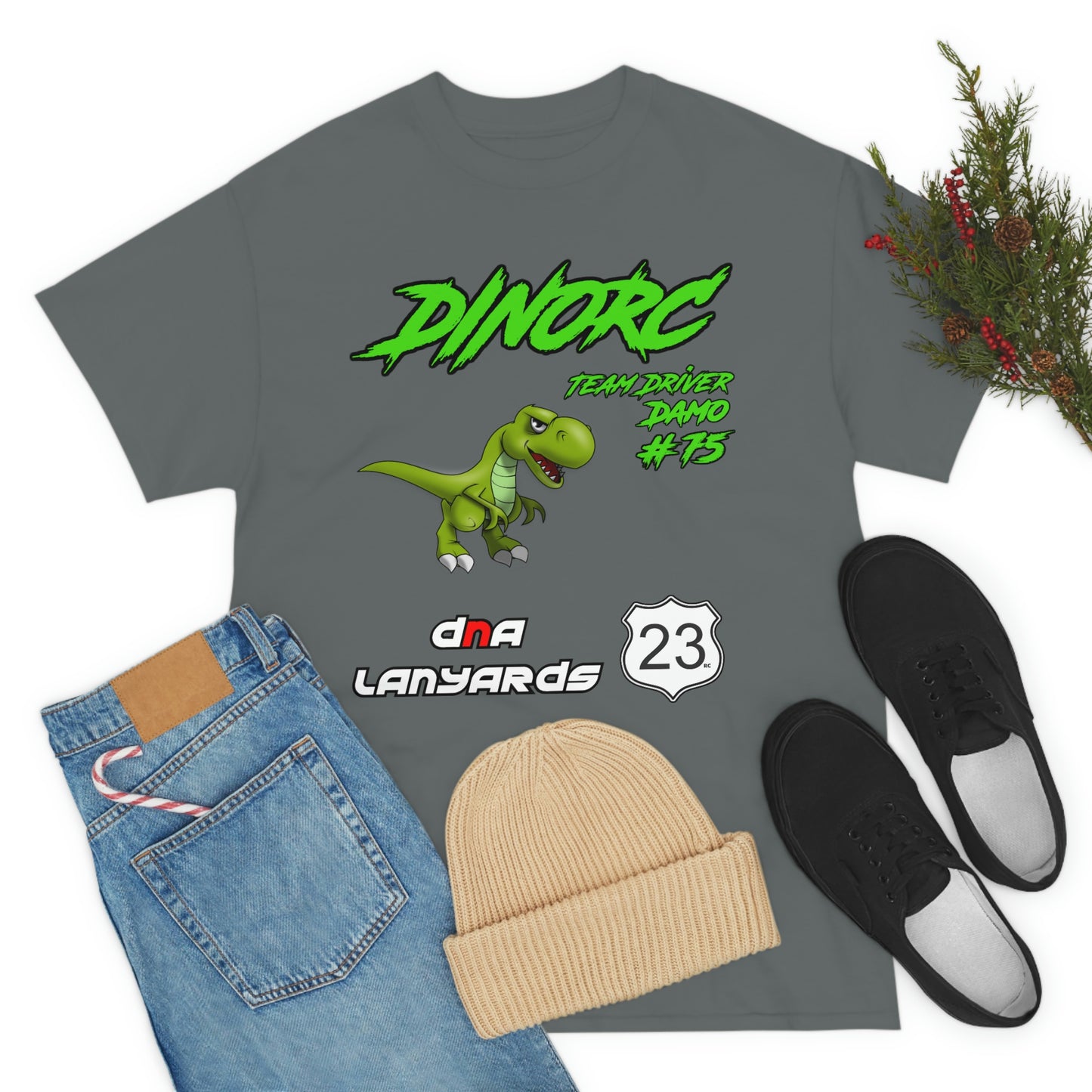 Team Driver DNA Lanyards Front and Back DinoRc Logo T-Shirt S-5x 5 colors