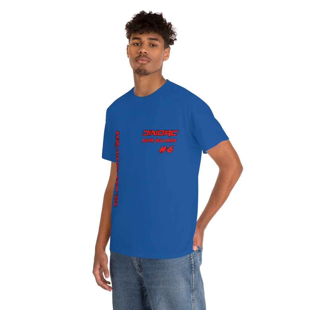 Team Driver Kevin Sellards Front and Back DinoRc Logo T-Shirt S-5x 5 colors