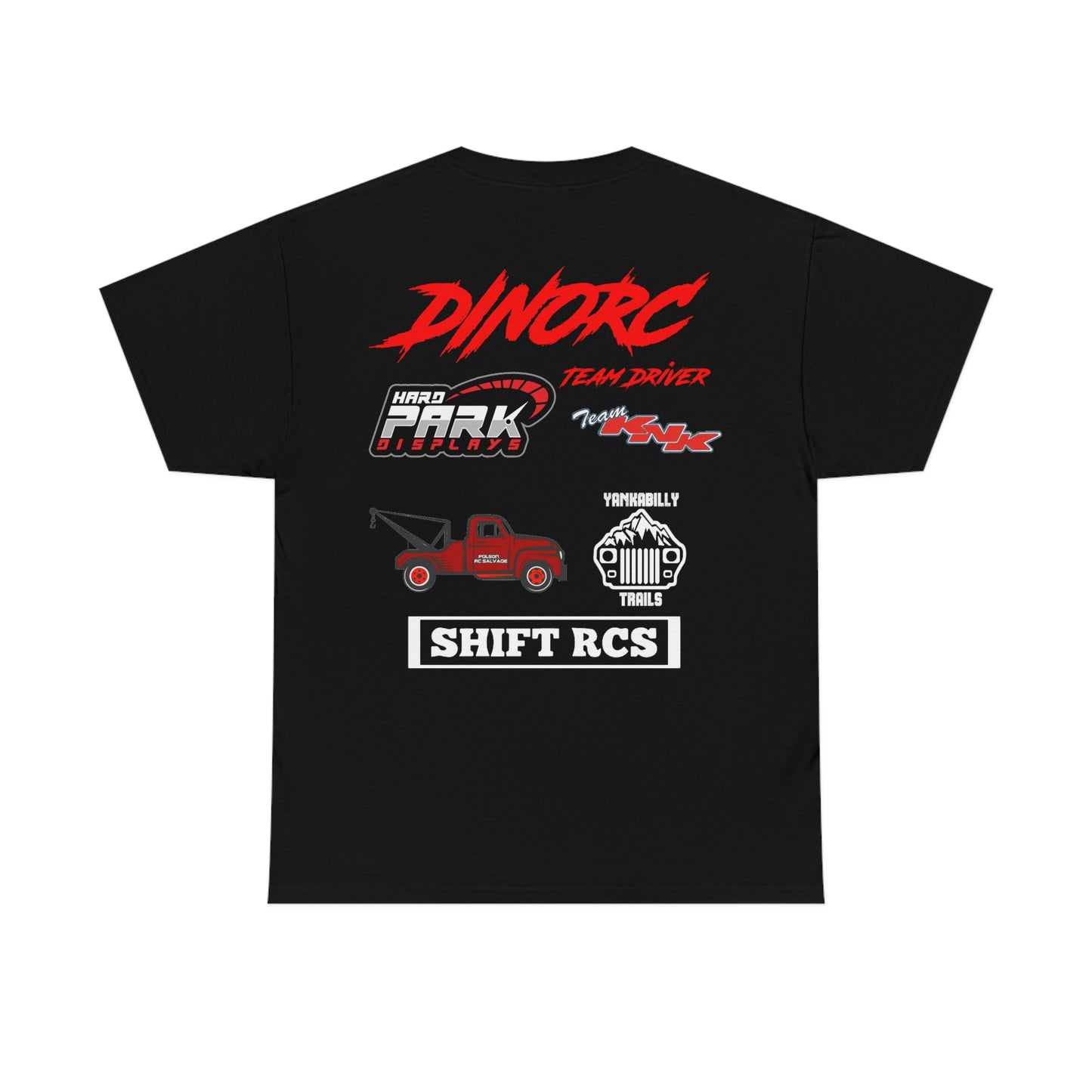 Team Driver Todd Sizelove truck logo Front and Back DinoRc Logo T-Shirt S-5x 5 colors