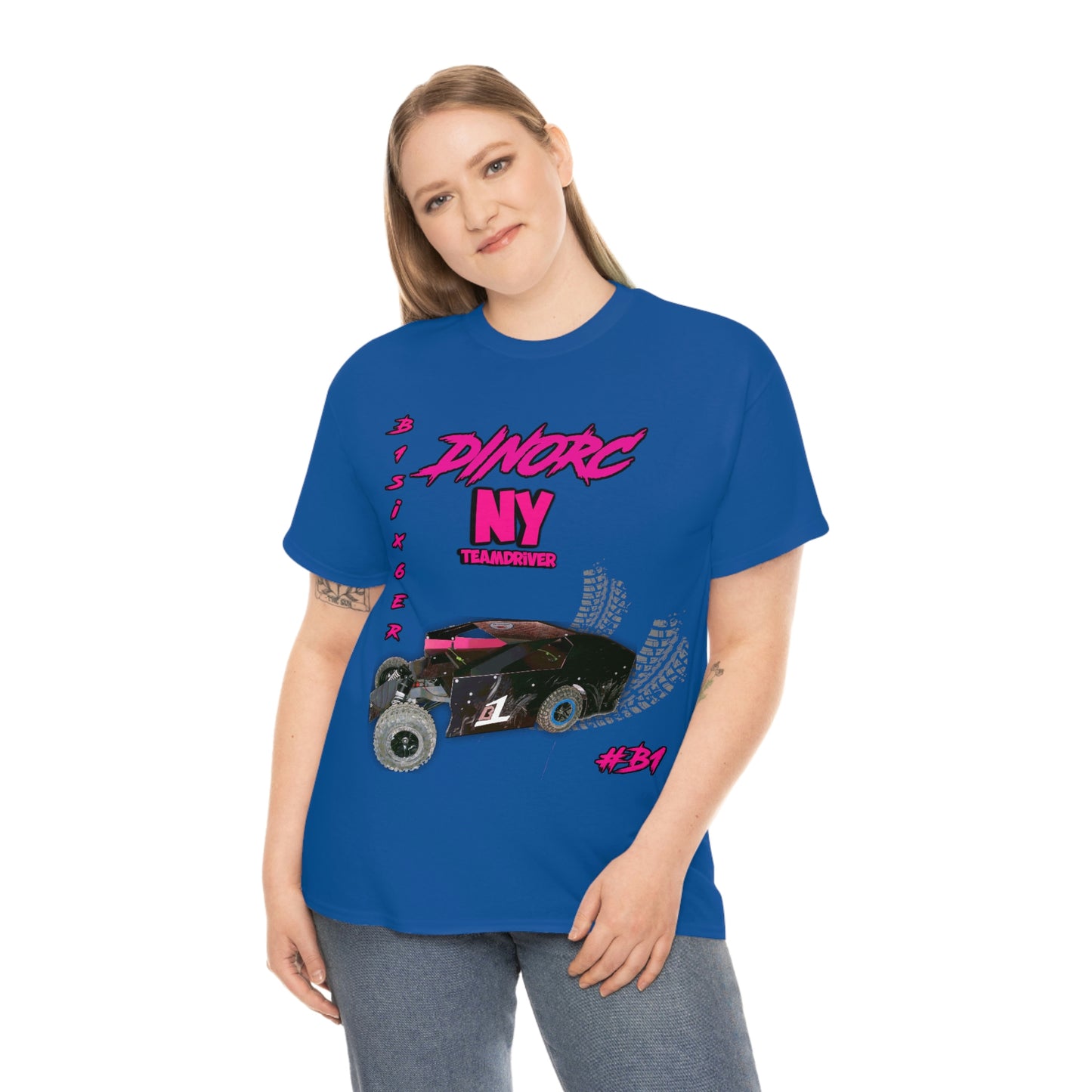 Team Driver Cherry Cherokee Front and Back DinoRc Logo T-Shirt S-5x 5 colors