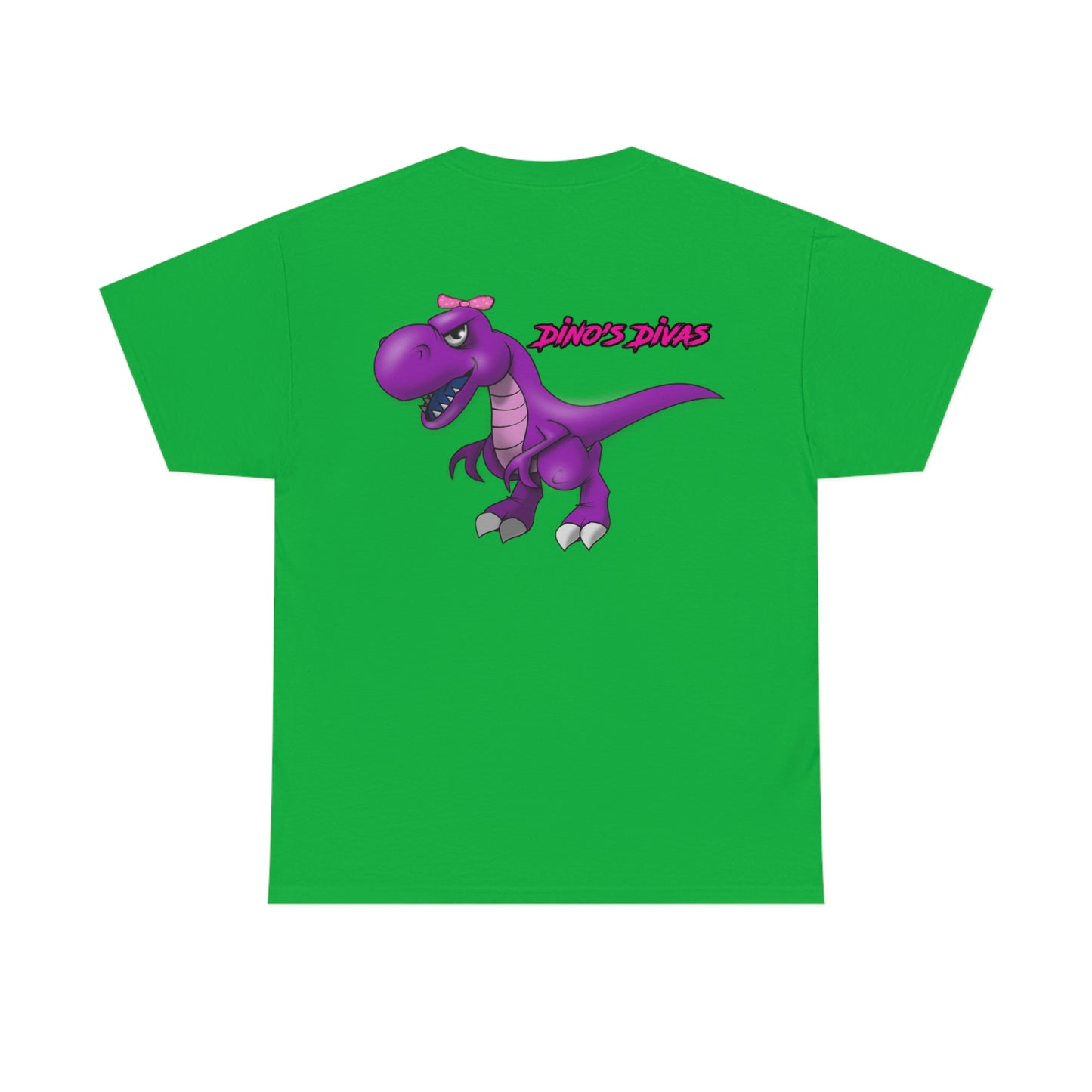 Vertical Team Driver Dino's Divas Front and Back DinoRc Logo T-Shirt S-5x 5 colors
