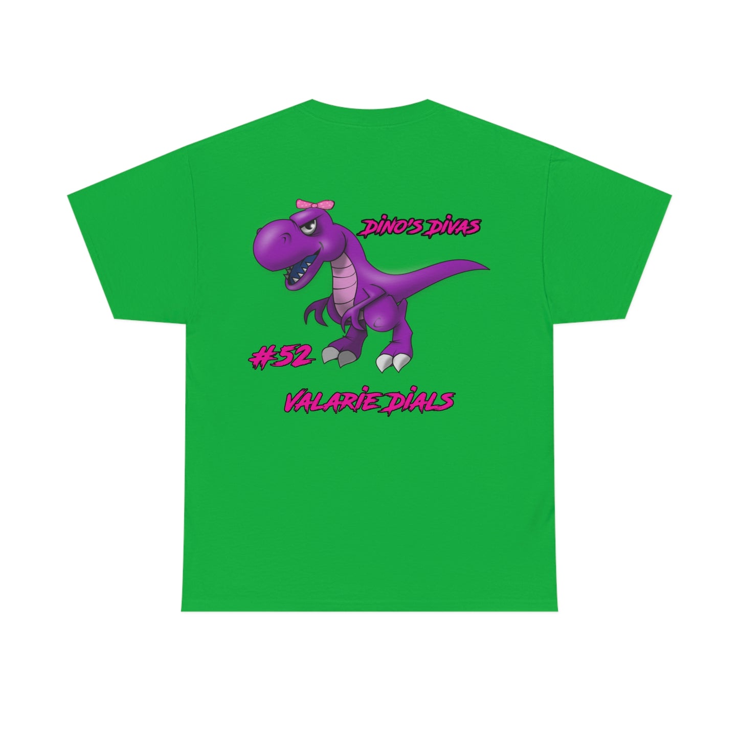 Team Driver Valarie Dials Dino's Divas Front and Back DinoRc Logo T-Shirt S-5x 5 colors