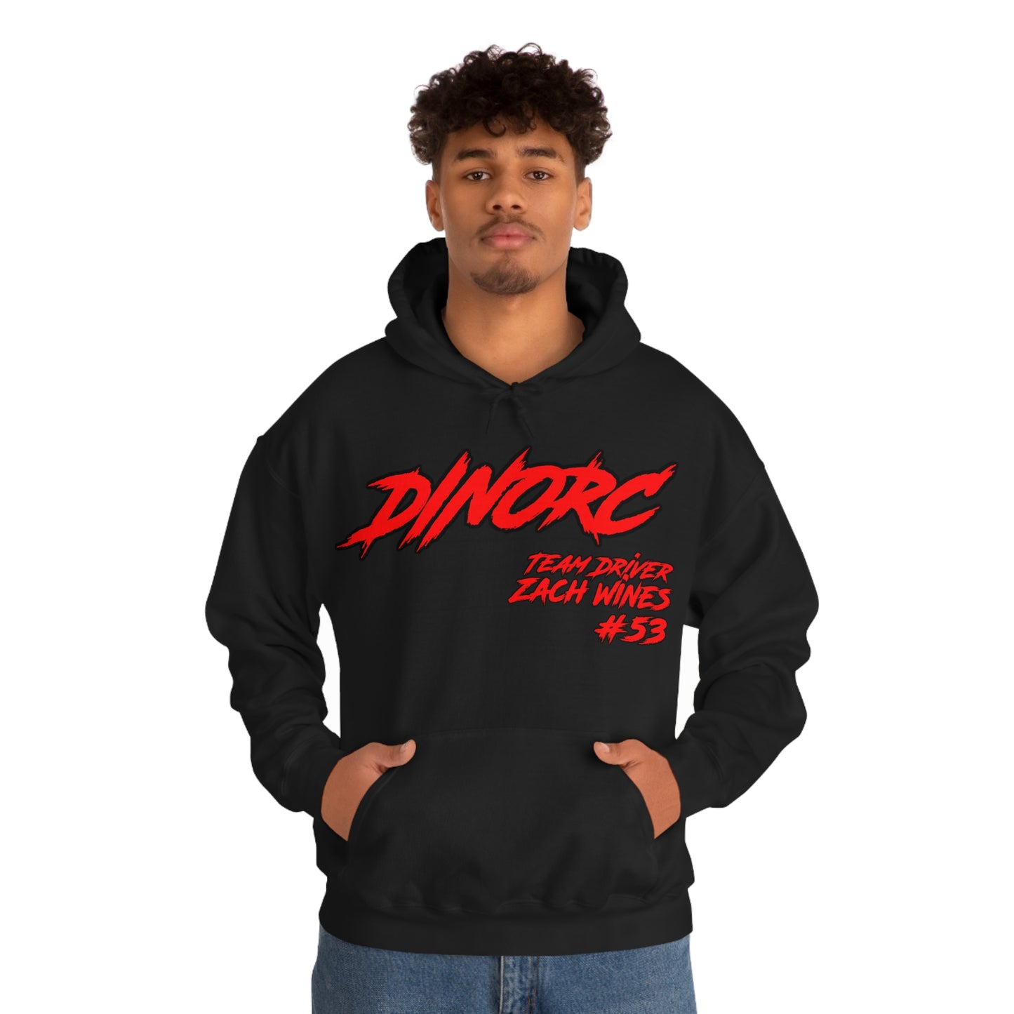 Team Driver Zach Wines DinoRC Logo Hooded Sweatshirt Heavy Blend™ Hooded Sweatshirt