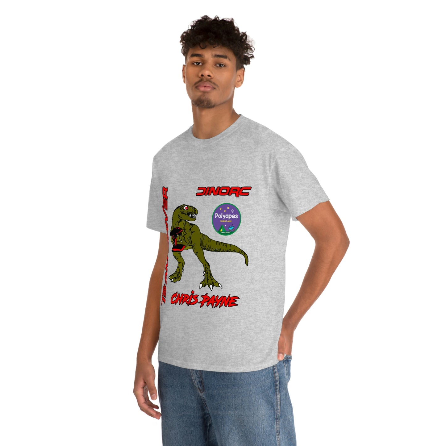 Chris Payne Raptor DinoRC Team Driver logo Front and Back DinoRc Logo T-Shirt S-5x 5 colors