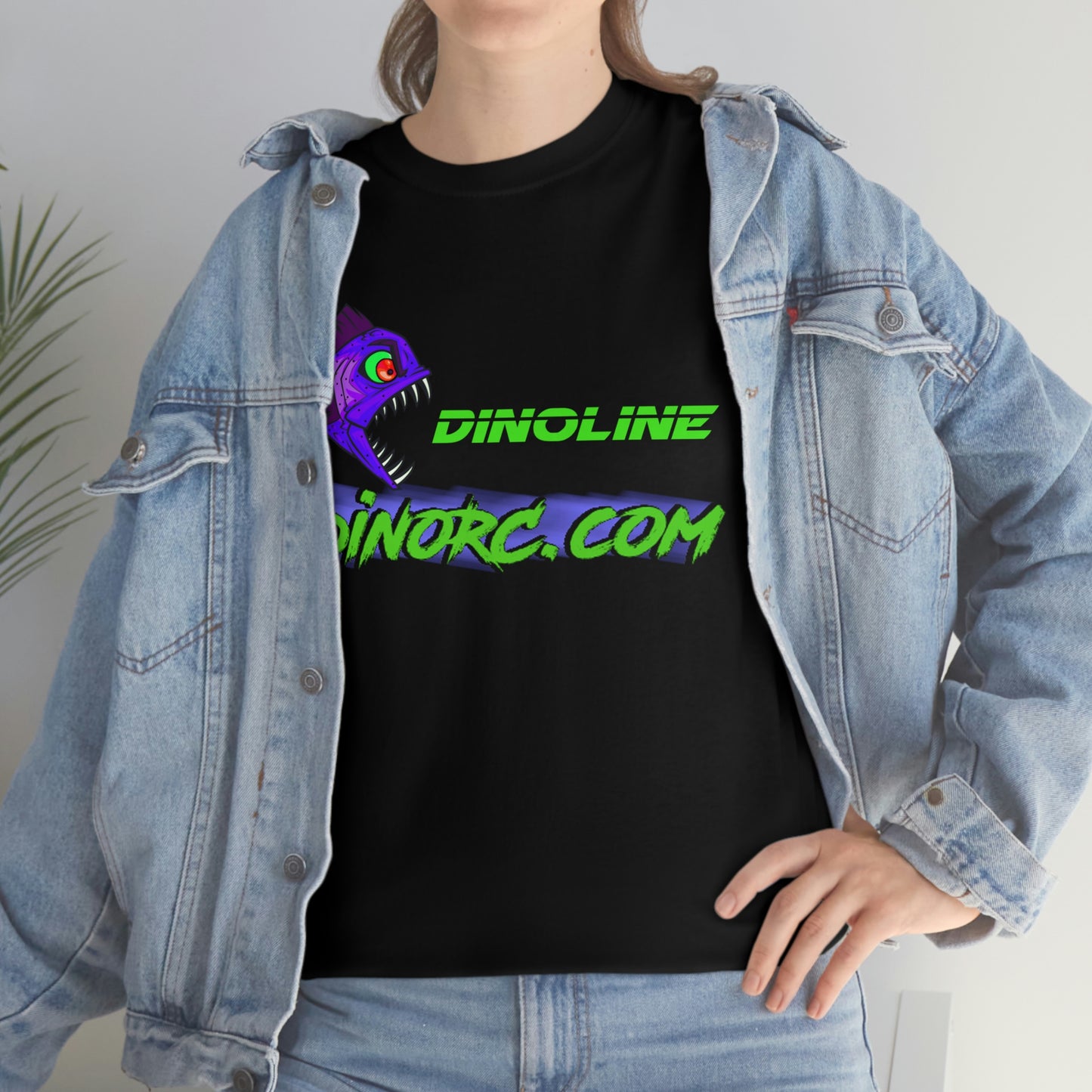 Dinoline Front Back DinoRc Logo T-Shirt S-5x 5 colors