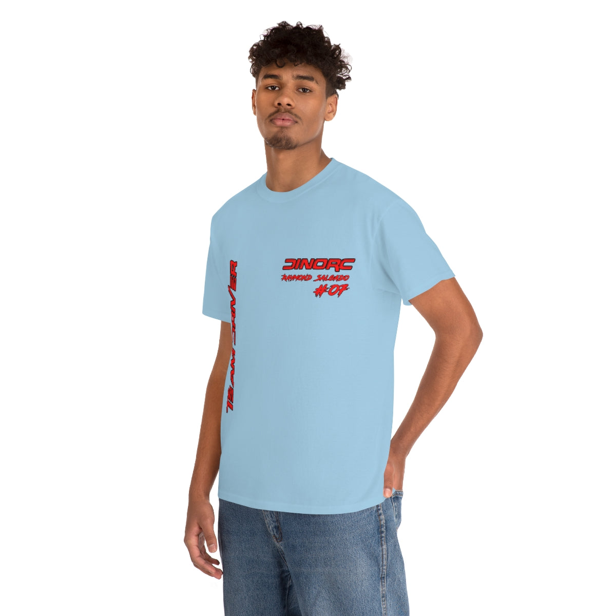 Team Driver Raymond Salgado Front and Back DinoRc Logo T-Shirt S-5x 5 colors