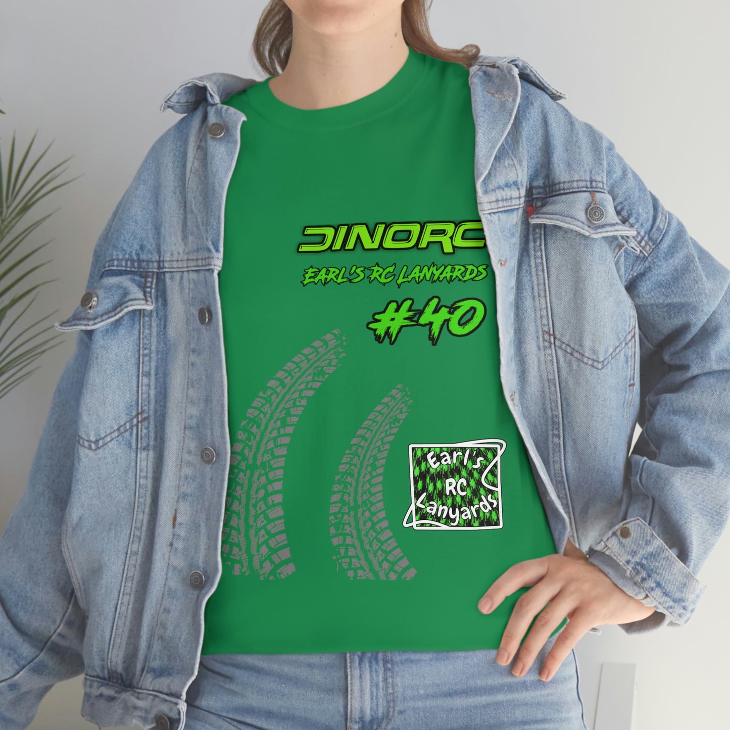 Team Driver Earl's RC Lanyards Front and Back DinoRc Logo T-Shirt S-5x 5 colors