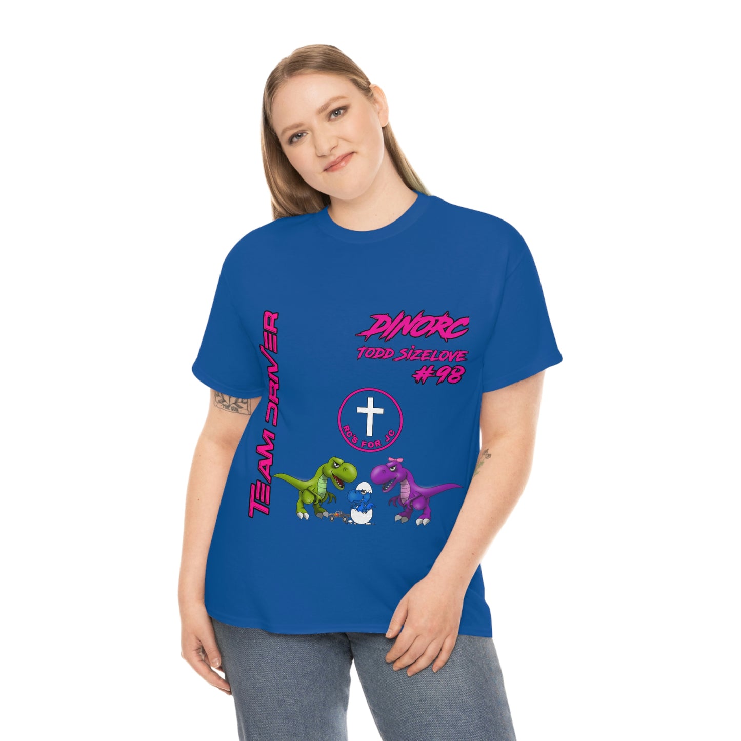 Team Driver Todd Sizelove truck logo Front and Back DinoRc Logo T-Shirt S-5x 5 colors
