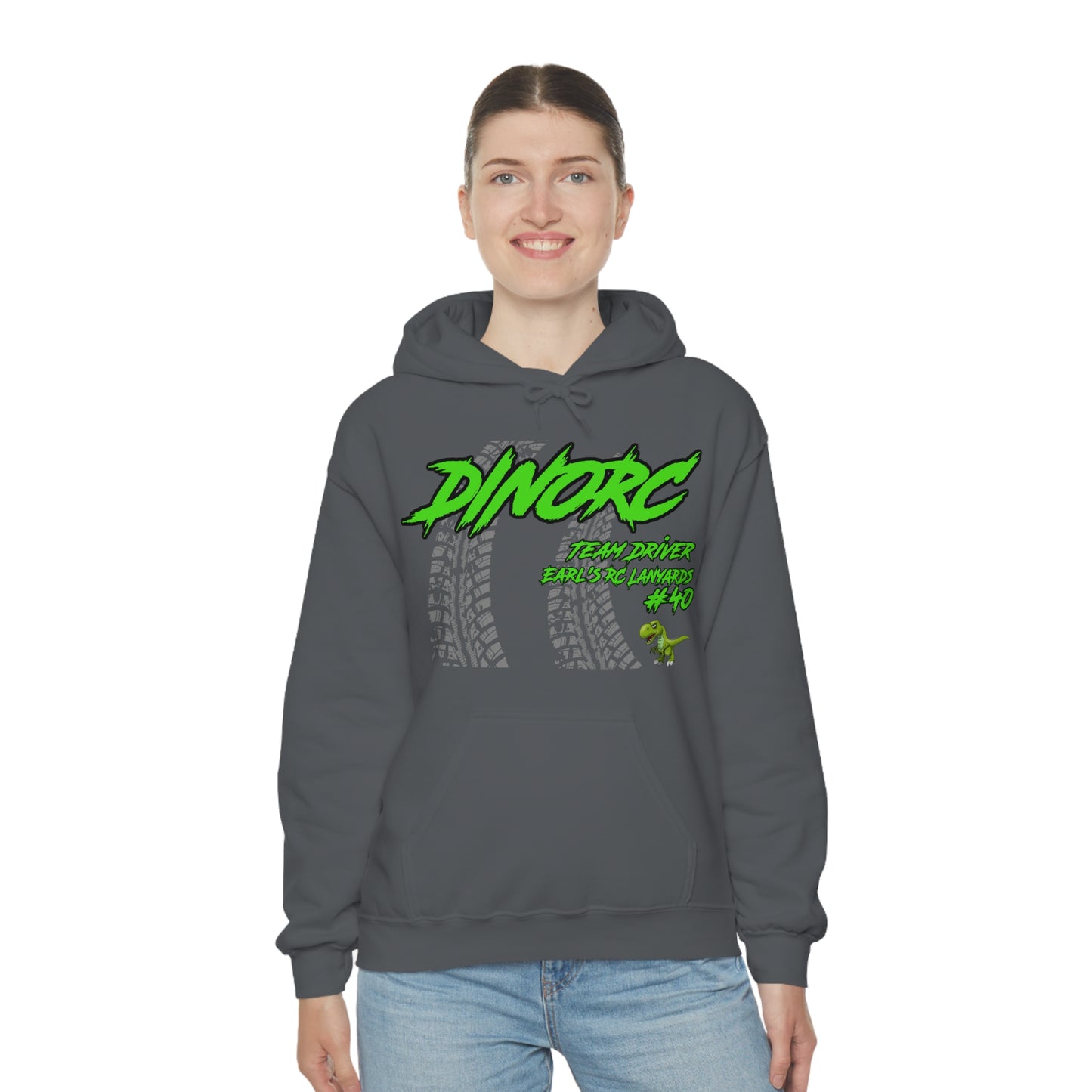 Team Driver Earl's RC Lanyards DinoRC Logo Hooded Sweatshirt Heavy Blend™ Hooded Sweatshirt