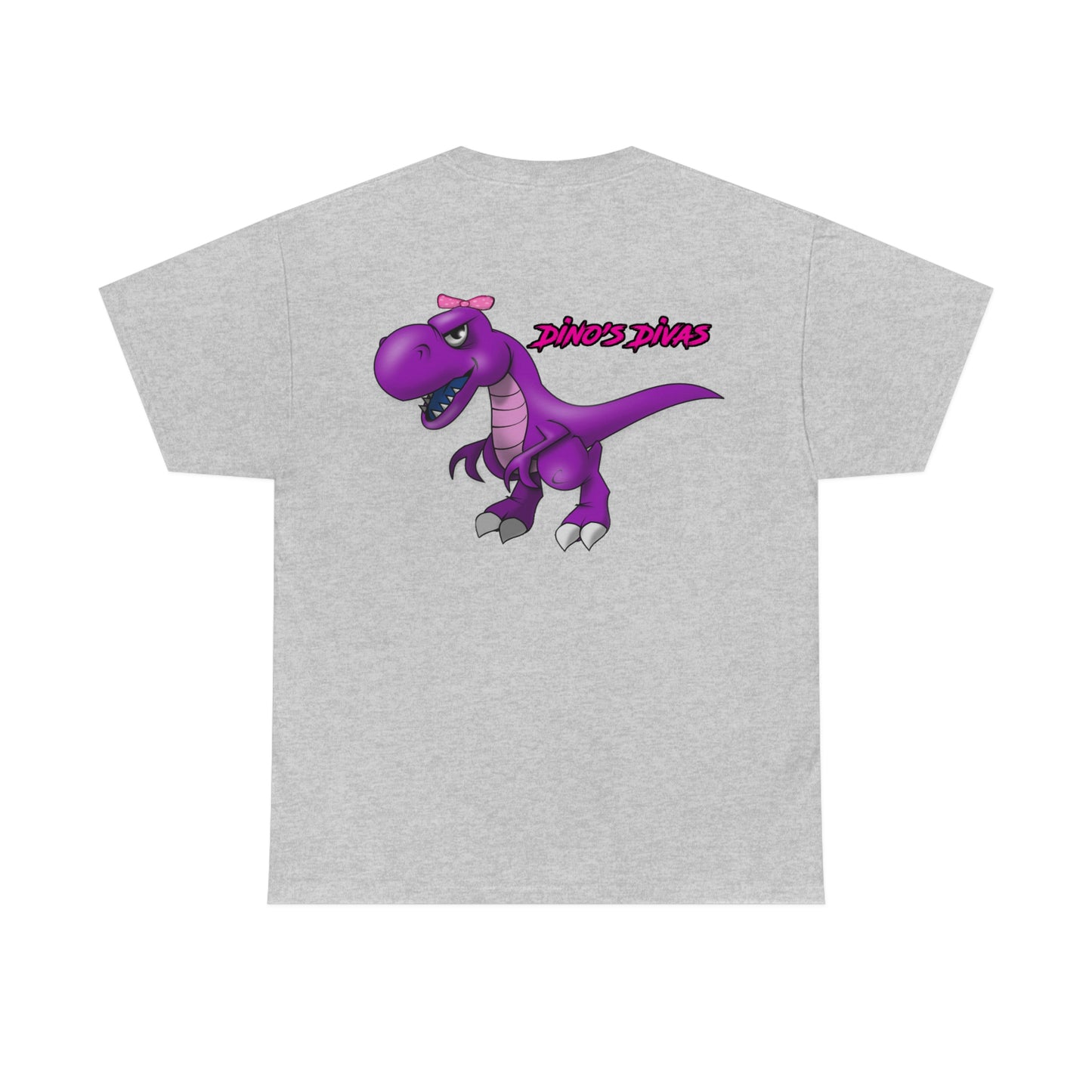 Vertical Team Driver Dino's Divas Front and Back DinoRc Logo T-Shirt S-5x 5 colors