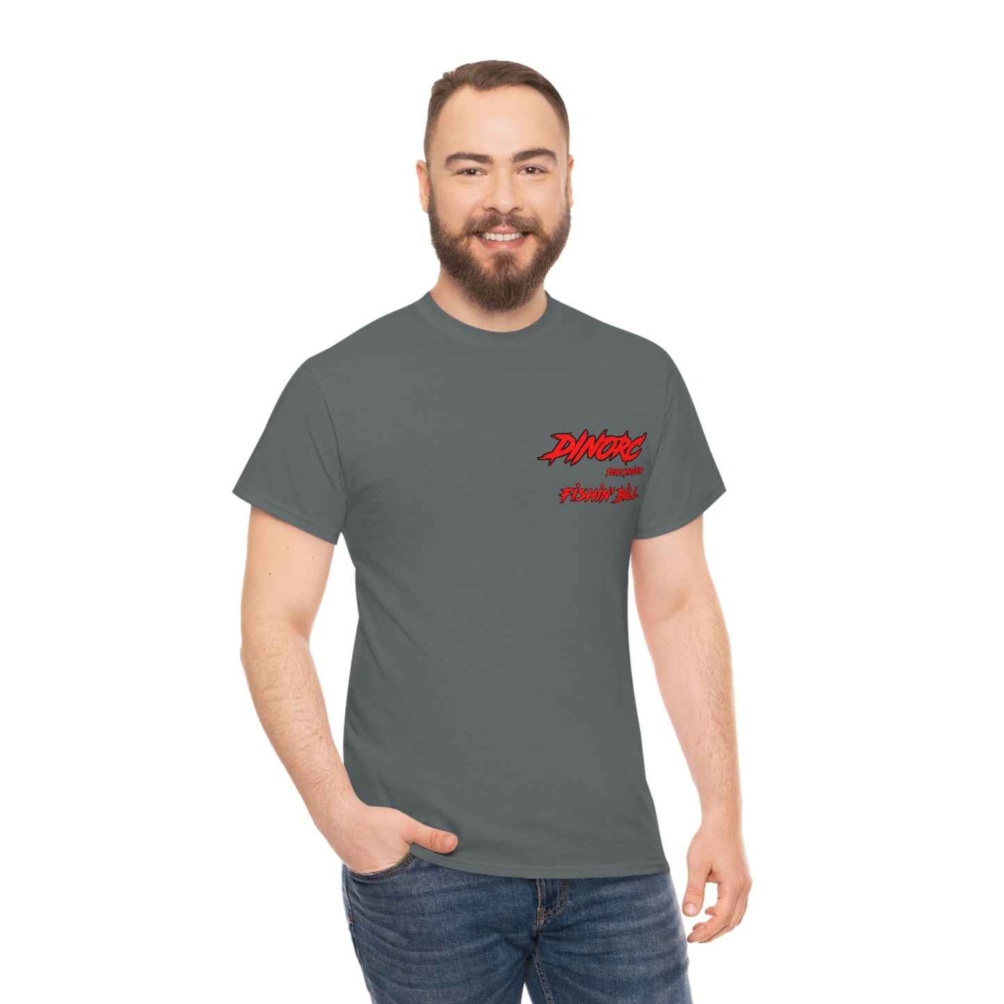 Team Driver Fishin' Bill Front and Back DinoRc Logo T-Shirt S-5x 5 colors