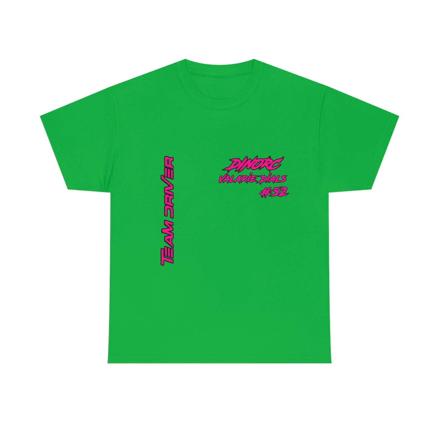 Team Driver Valarie Dials Dino's Divas Front and Back DinoRc Logo T-Shirt S-5x 5 colors