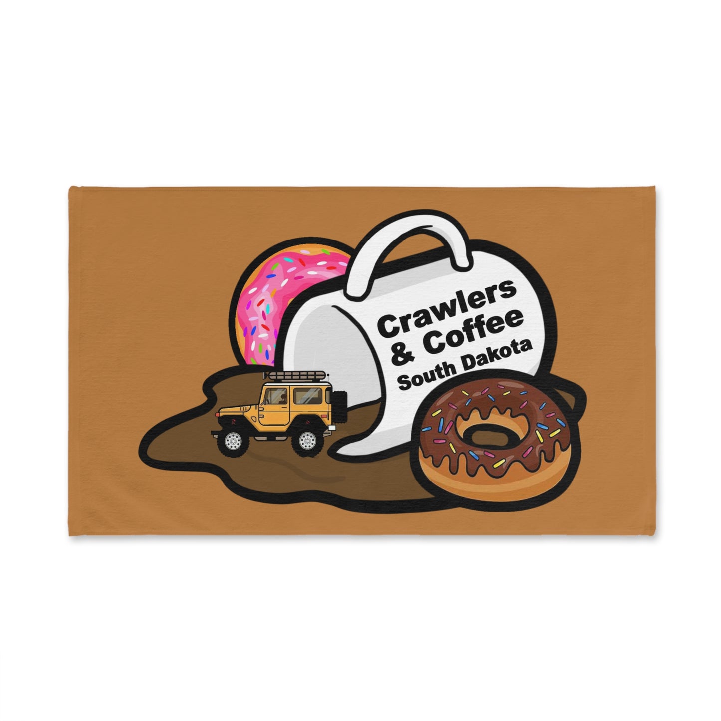 Logo Crawlers and Coffee Hand Towel