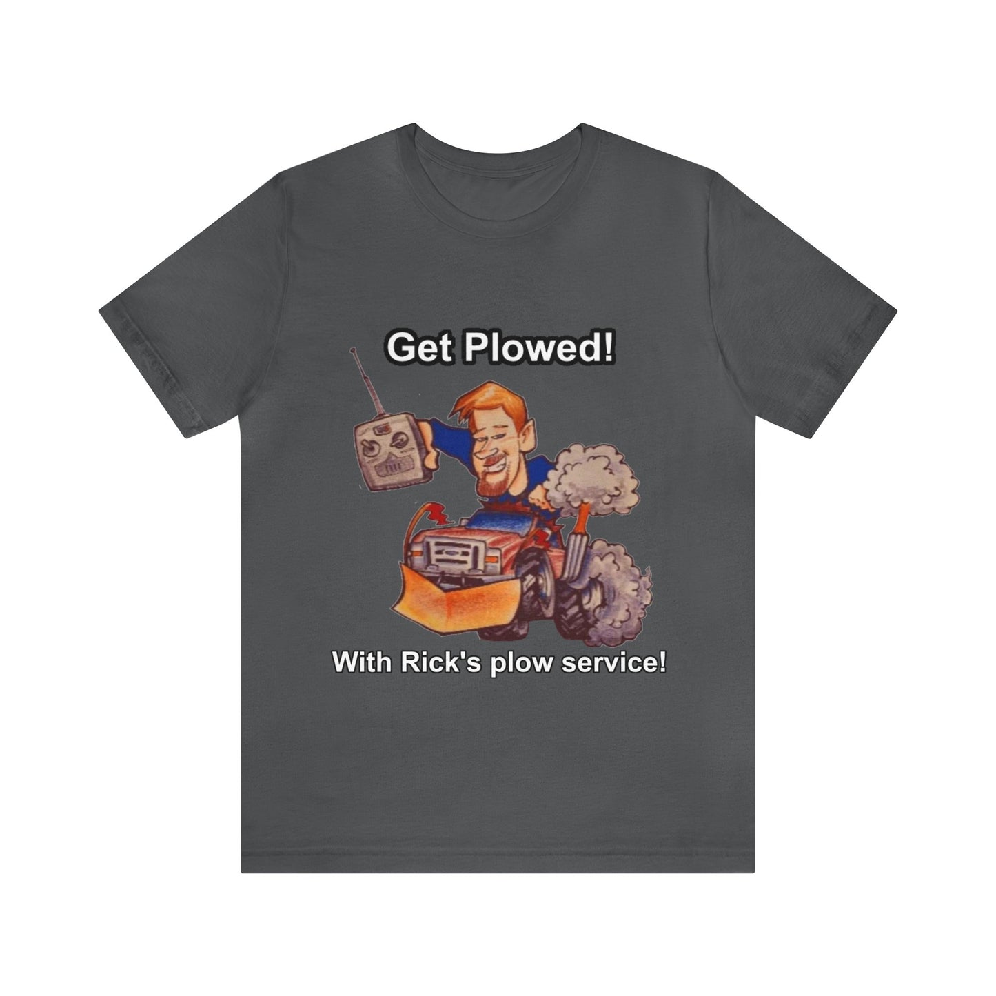 Rick's Plow Service Front Back Logo TEE