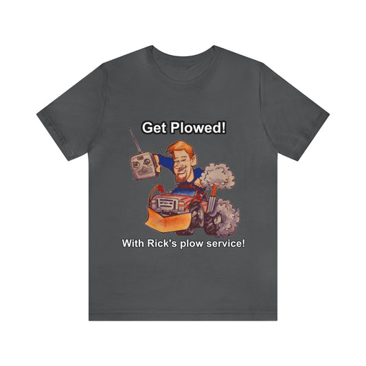 Rick's Plow Service Front Back Logo TEE