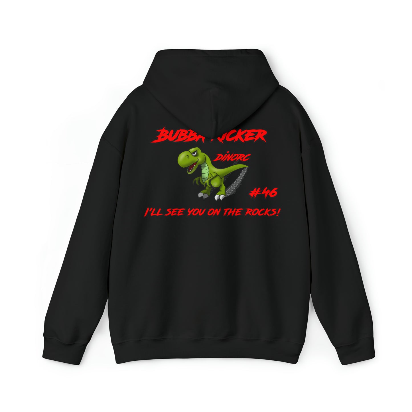Bubba Ricker Team Driver Hooded Sweatshirt front back logo