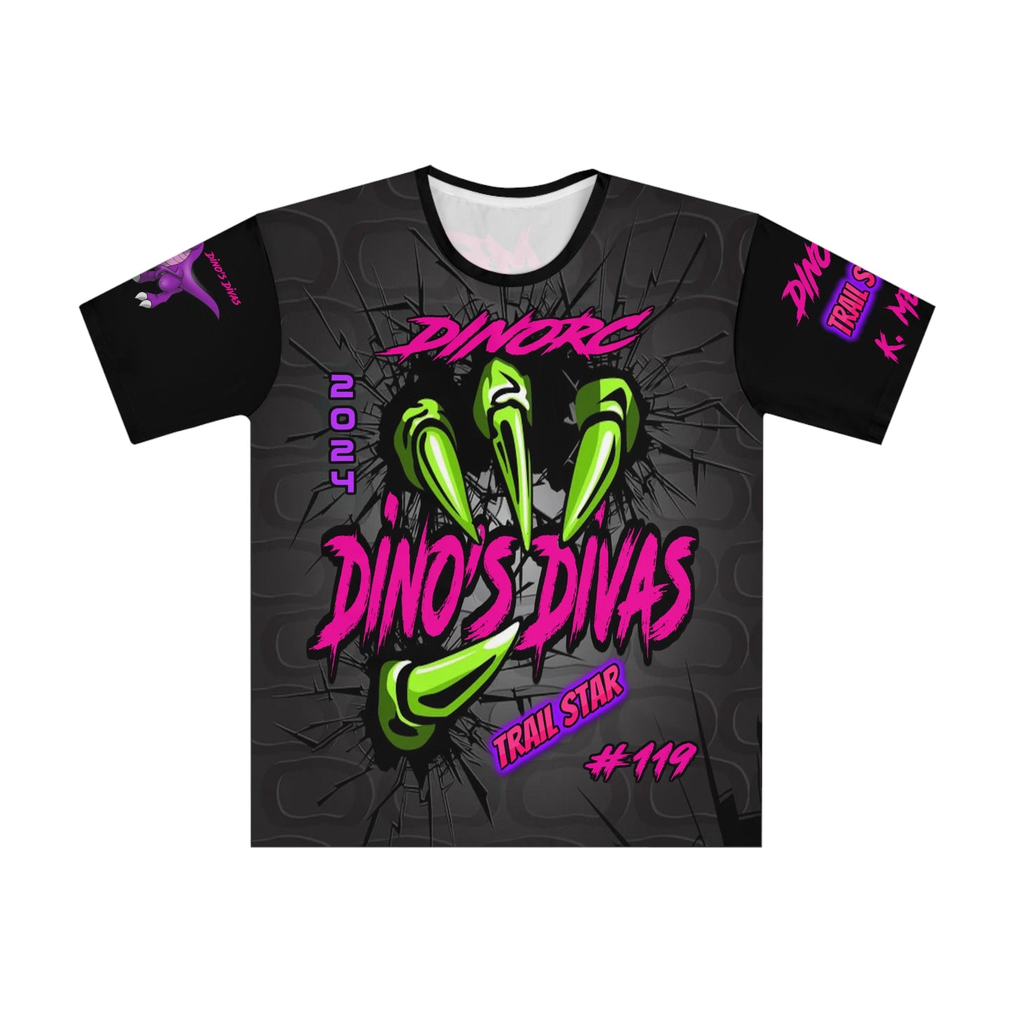 K. Mejia  Dino Divas Claw Team Driver Shirt  Loose T-shirt (AOP)