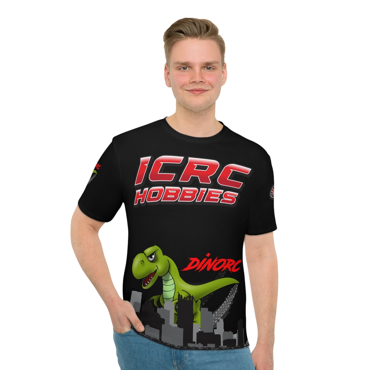 ICRC DinoRC Jersey T shirt  Men's Loose T-shirt (AOP)