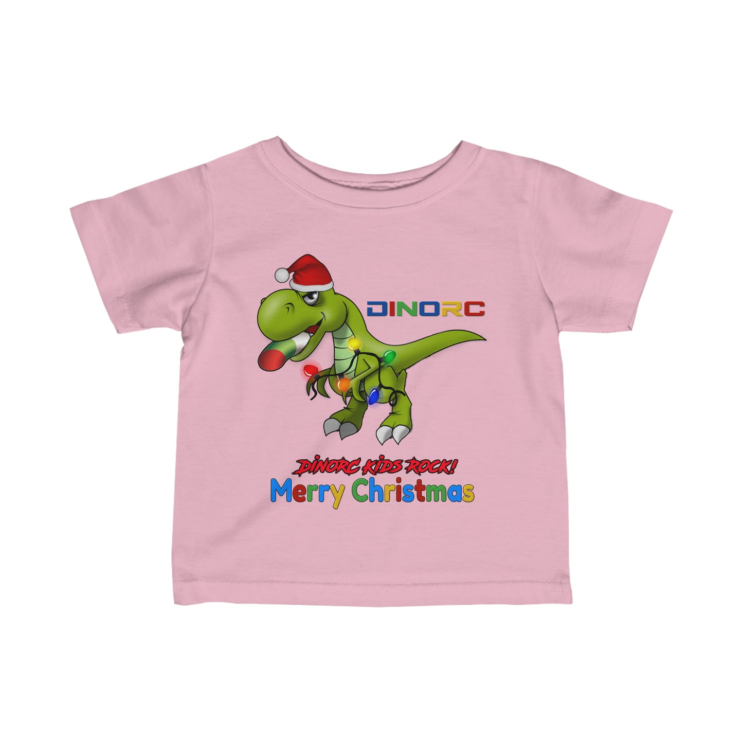 DinoRC Christmas Infant Fine Jersey Tee