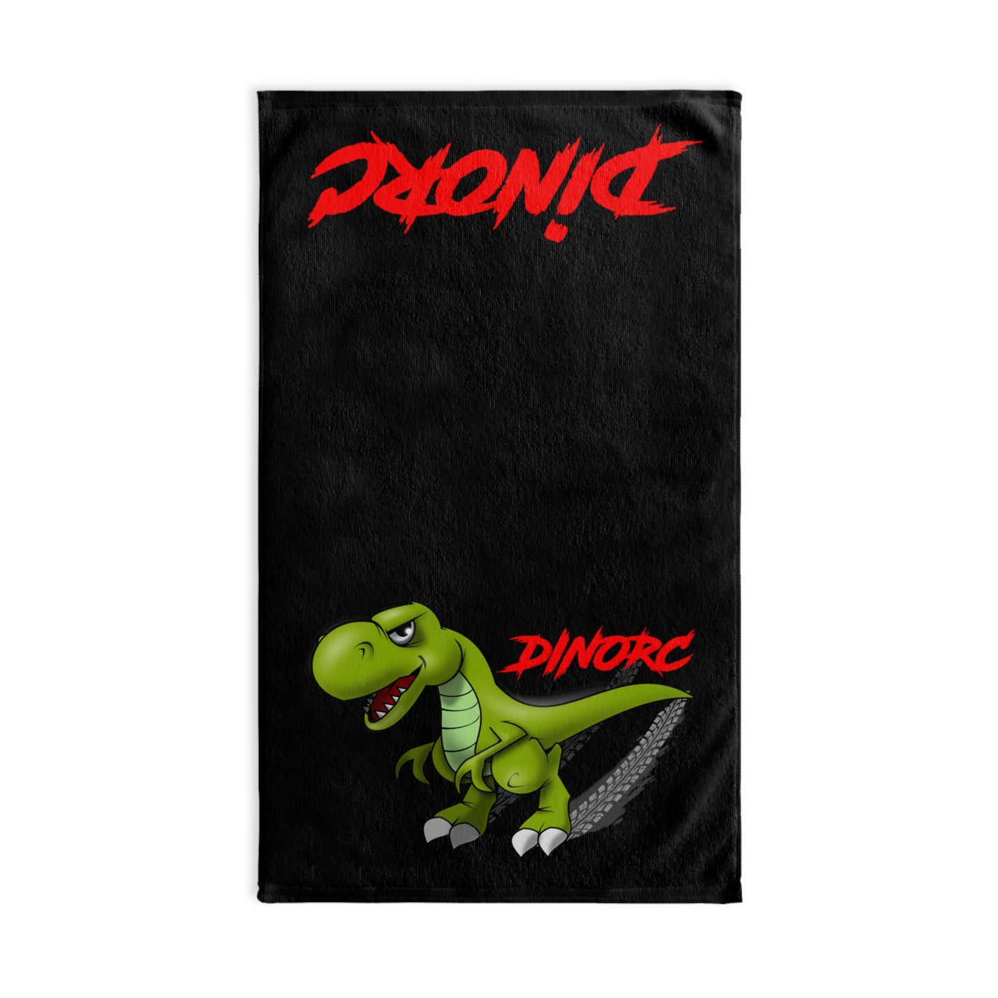 Black DinoRc Hand Towel