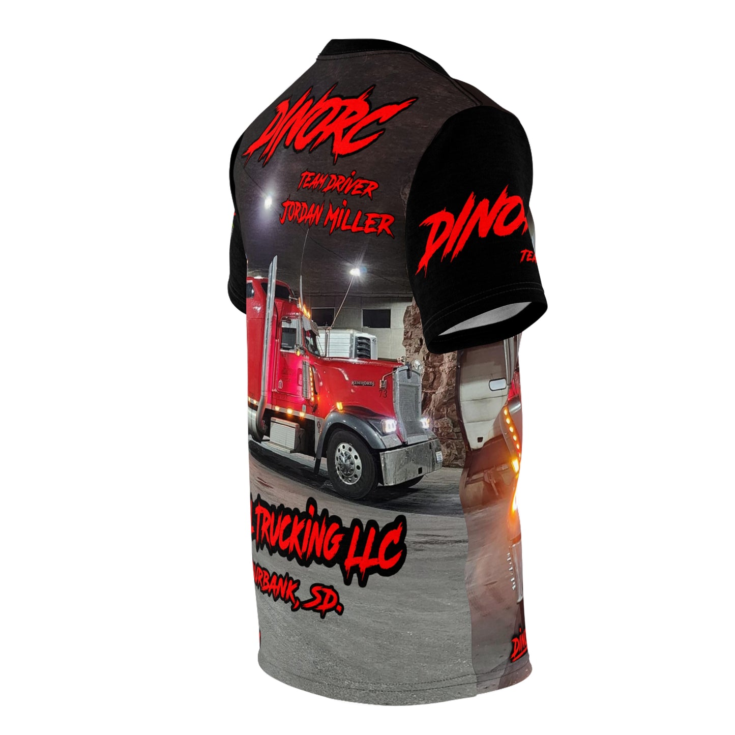 Axial Trucking DinoRC Team Driver T Shirt Black Sleeves
