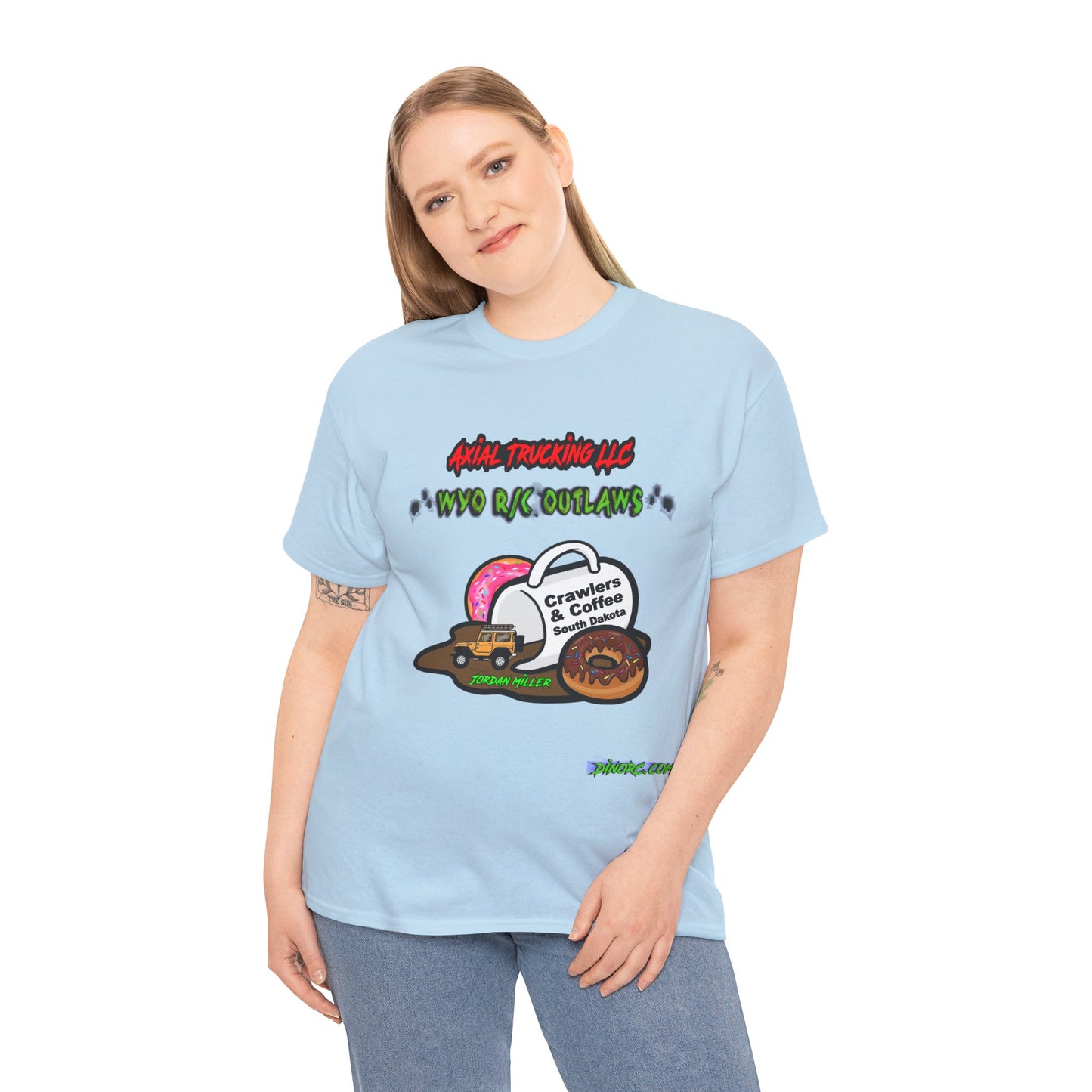 Copy of WYO R/C OUTLAWS DinoRc Logo T-Shirt S-5x Black Green