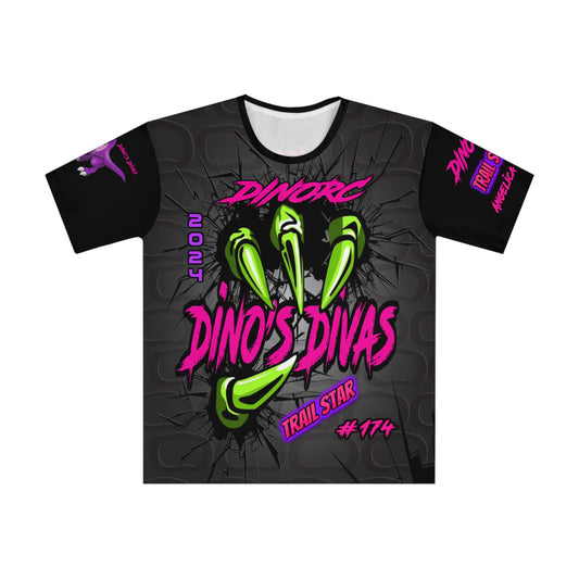 Angelica Topete Dino Divas Claw Team Driver Shirt  Loose T-shirt (AOP)