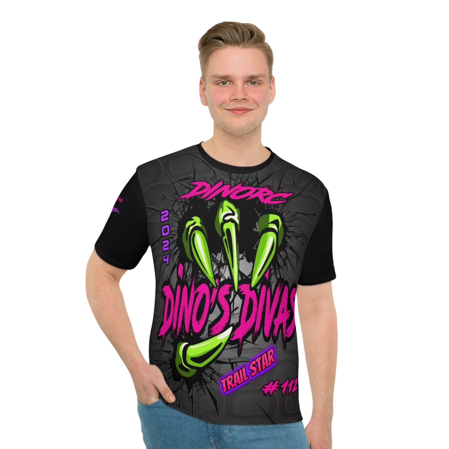 Custom Giveaway Mrs DEE  Dino Divas Claw Team Driver Shirt  Loose T-shirt (AOP)