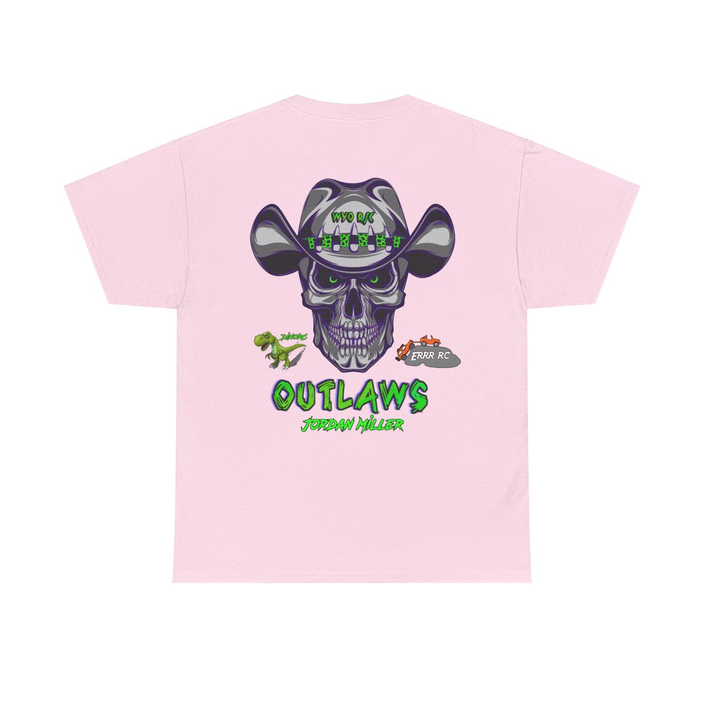 Copy of WYO R/C OUTLAWS DinoRc Logo T-Shirt S-5x Black Green