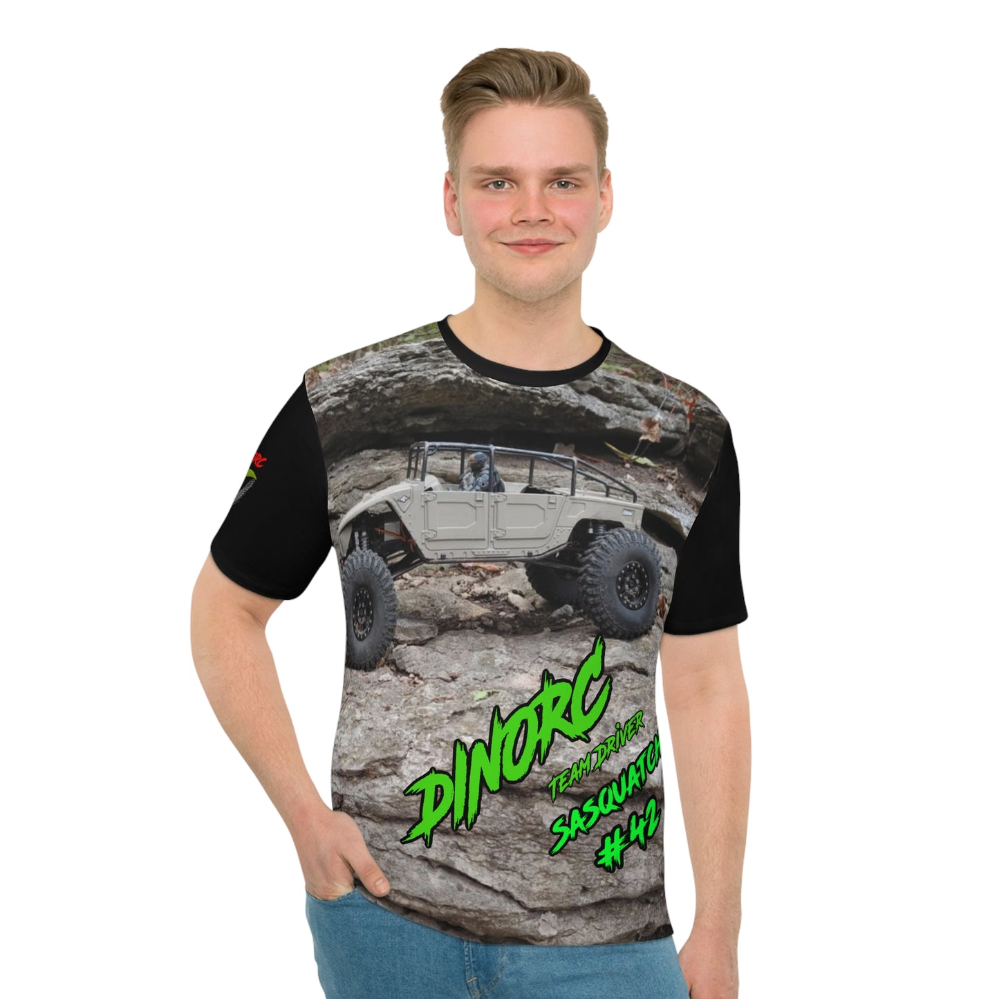 Sasquatch Team Driver DinoRc Loose T-shirt (AOP)