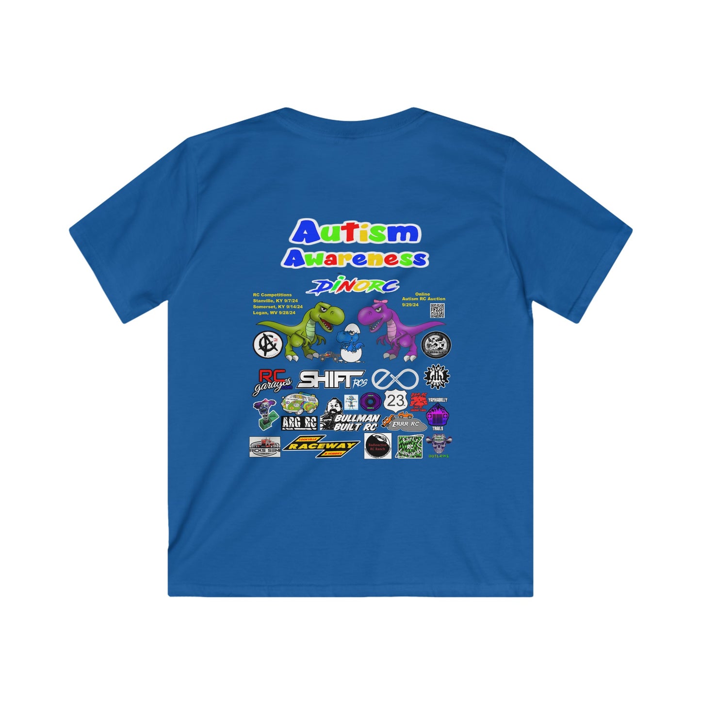 DinoRC 2024 Autism Awareness Kids  Tee