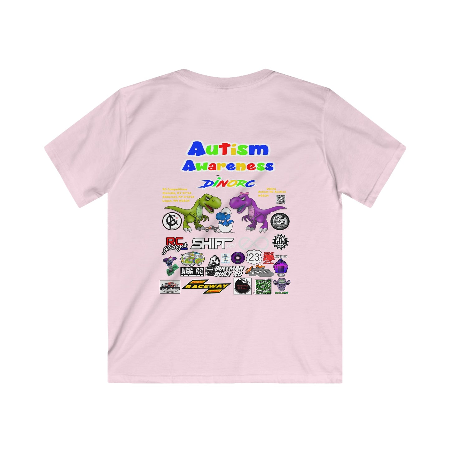 DinoRC 2024 Autism Awareness Kids  Tee