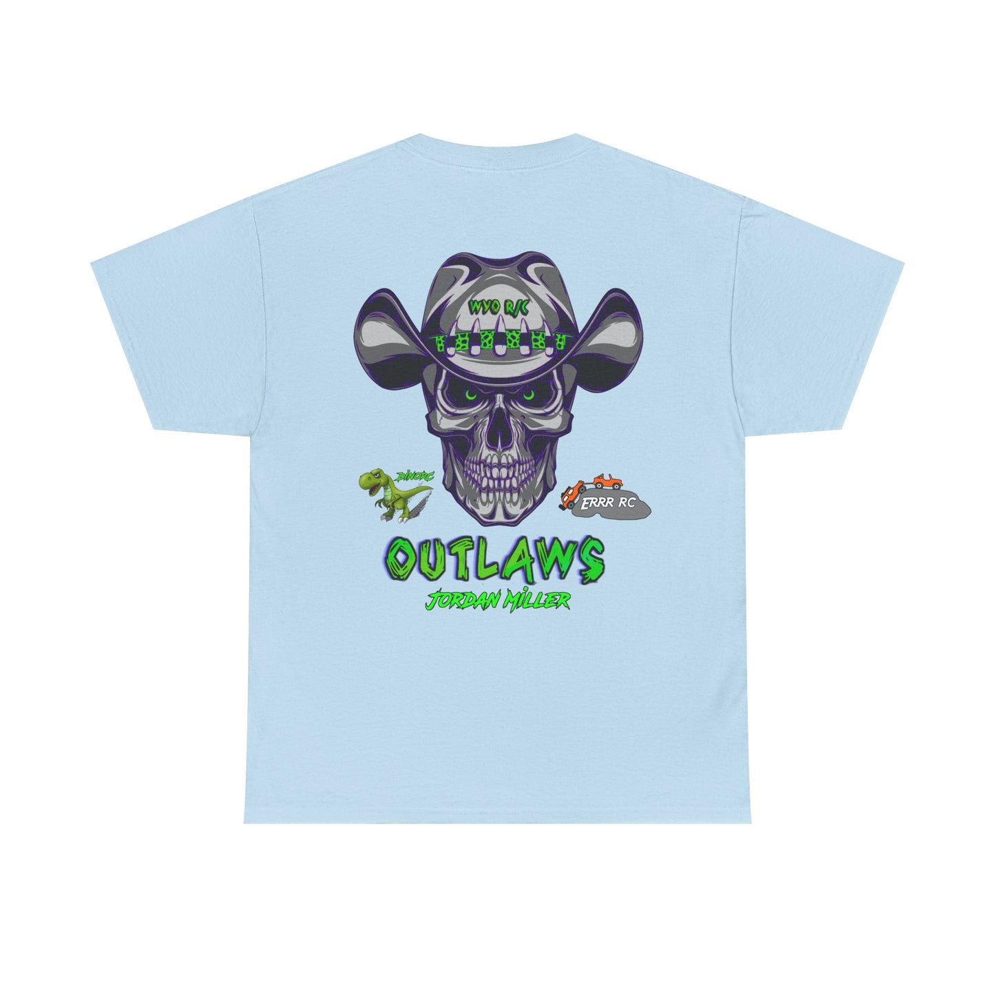 Copy of WYO R/C OUTLAWS DinoRc Logo T-Shirt S-5x Black Green