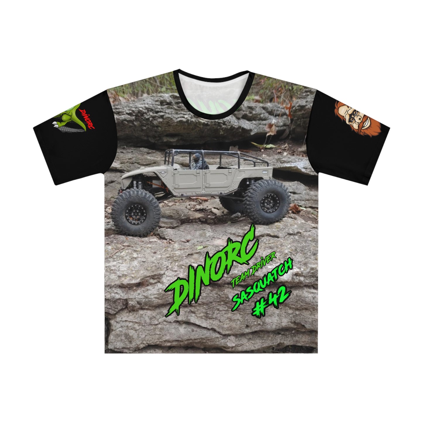 Sasquatch Team Driver DinoRc Loose T-shirt (AOP)