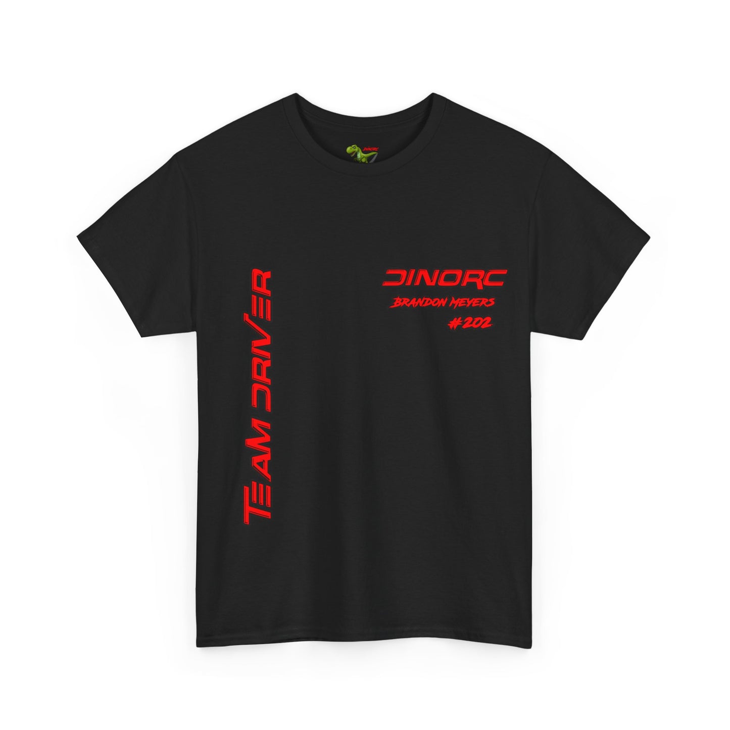 Team Driver Brandon Meyers Front and Back DinoRc Logo T-Shirt S-5x 5 colors