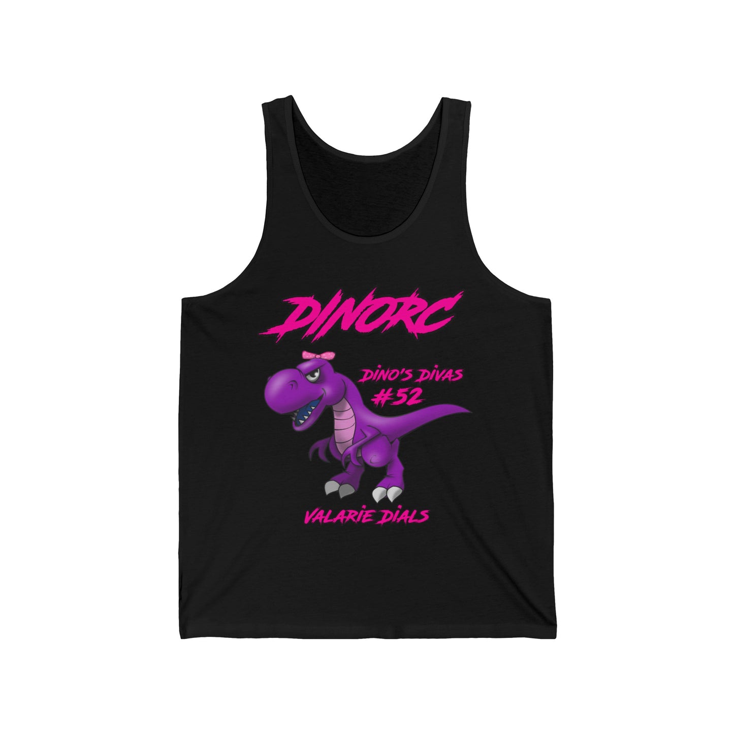 Valerie Dials Dino's Divas DinoRC Logo Jersey Tank Top